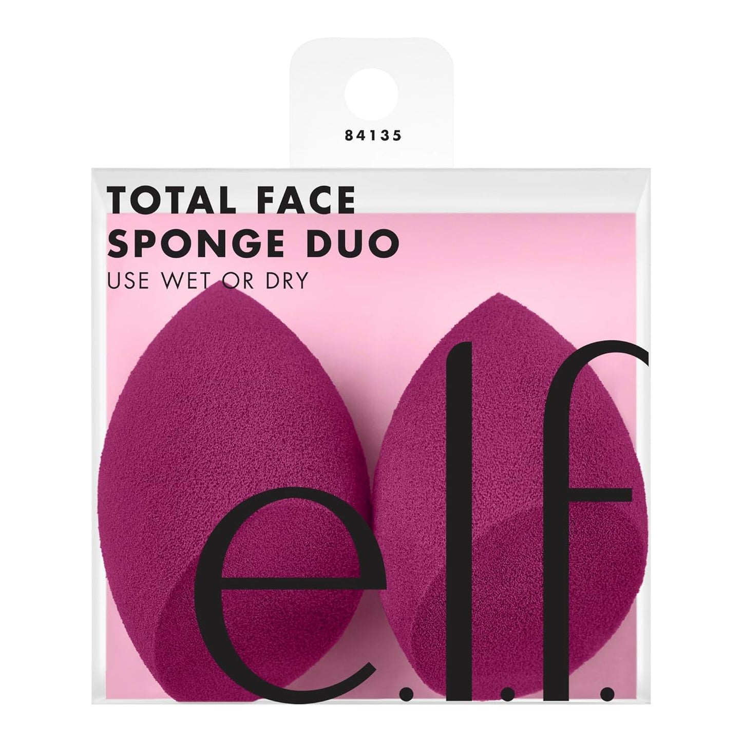 e.l.f. Total Face Blending Sponge, Latex-Free Makeup Sponge With Angled & Rounded Sides For Concealer, Foundation & more, Vegan & Cruelty-Free