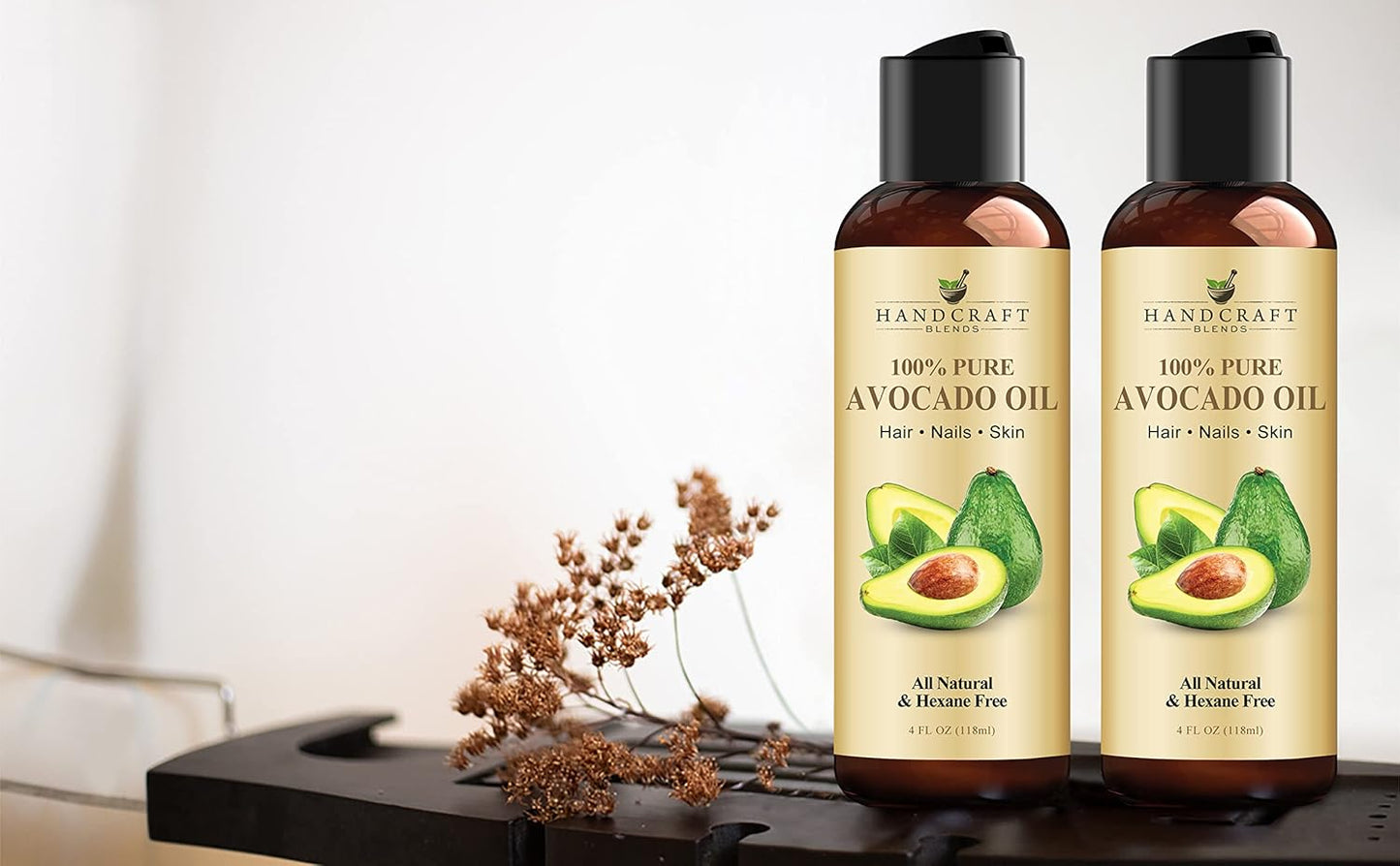 Handcraft Blends USDA Organic Jojoba Oil - Cold-Pressed 4 Fl Oz - 100% Pure and Natural - Premium Grade Carrier Oil for Skin and Hair - Hair and Body - Massage - Hexane-Free