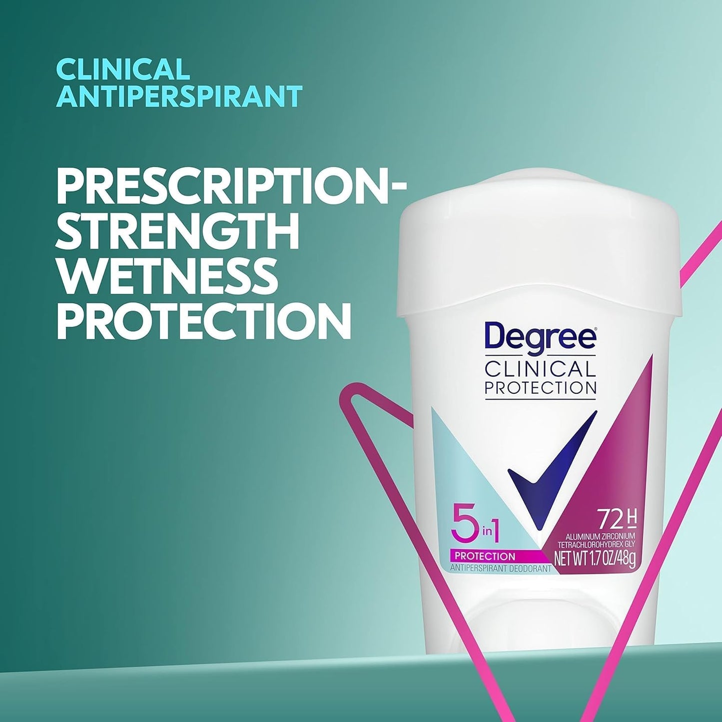 Degree Advanced Protection Antiperspirant Deodorant Sheer Powder for 72-Hour Sweat & Odor Control for Women, with Body Heat Activated Technology, 2.6 oz