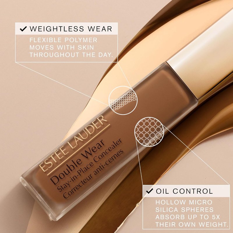 Estée Lauder Double Wear Concealer - Longwear, Soft Matte Finish | Medium-to-Full Coverage, Hydrating, 0.4 Fl Oz