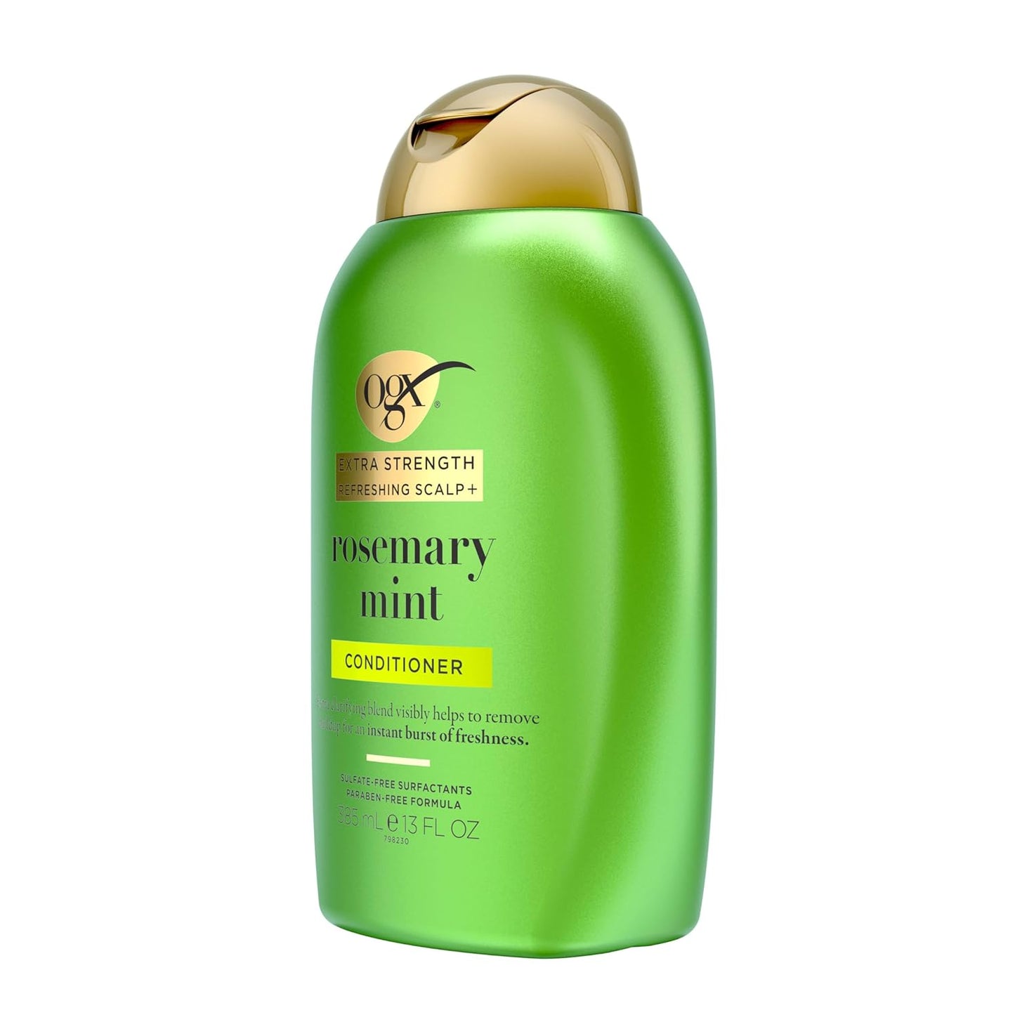 OGX Extra Strength Refreshing Scalp + Rosemary Mint Conditioner, Nourishing Hair & Scalp Conditioner Infused with Rosemary for Healthy-Looking Hair, Sulfate-Free Surfactants, 13 fl. oz