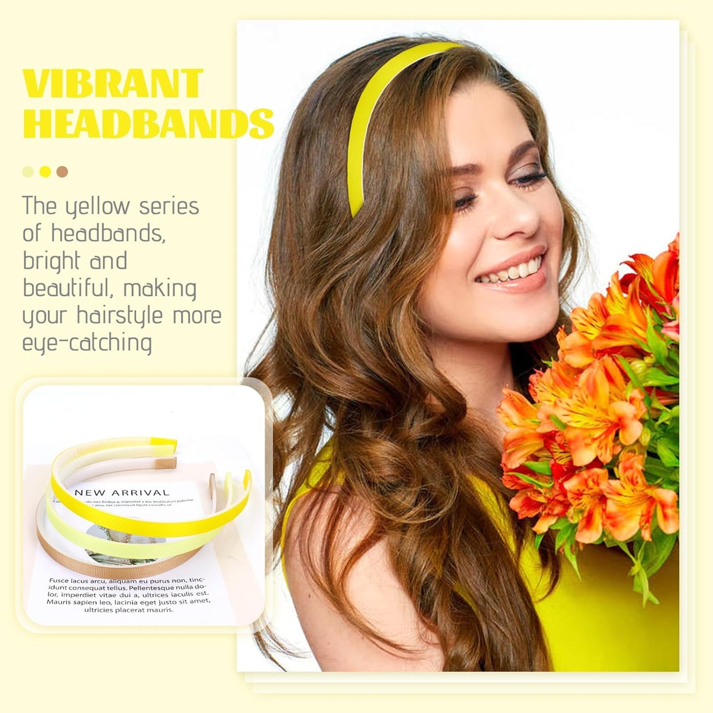18 Pieces Candy Color Width 1cm Blank DIY Craft Project Plastic Headbands Hair Hoops Hair Accessoris for Women Girls Teens Kids