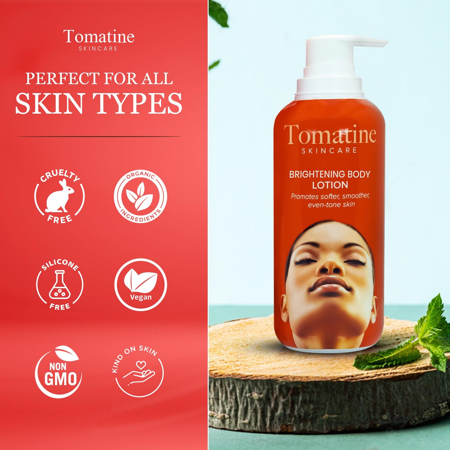 Tomatine Lightening Body Lotion 400ml - Formulate to Hydrate and Moistures Skin, Lightening Properties