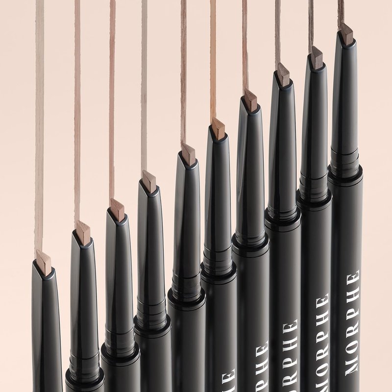 Morphe Definer Dual-Ended Brow Pencil - Precision Slanted Tip for Shaping & Filling | Smooth No-Tug Formula, Praline (0.003 oz)