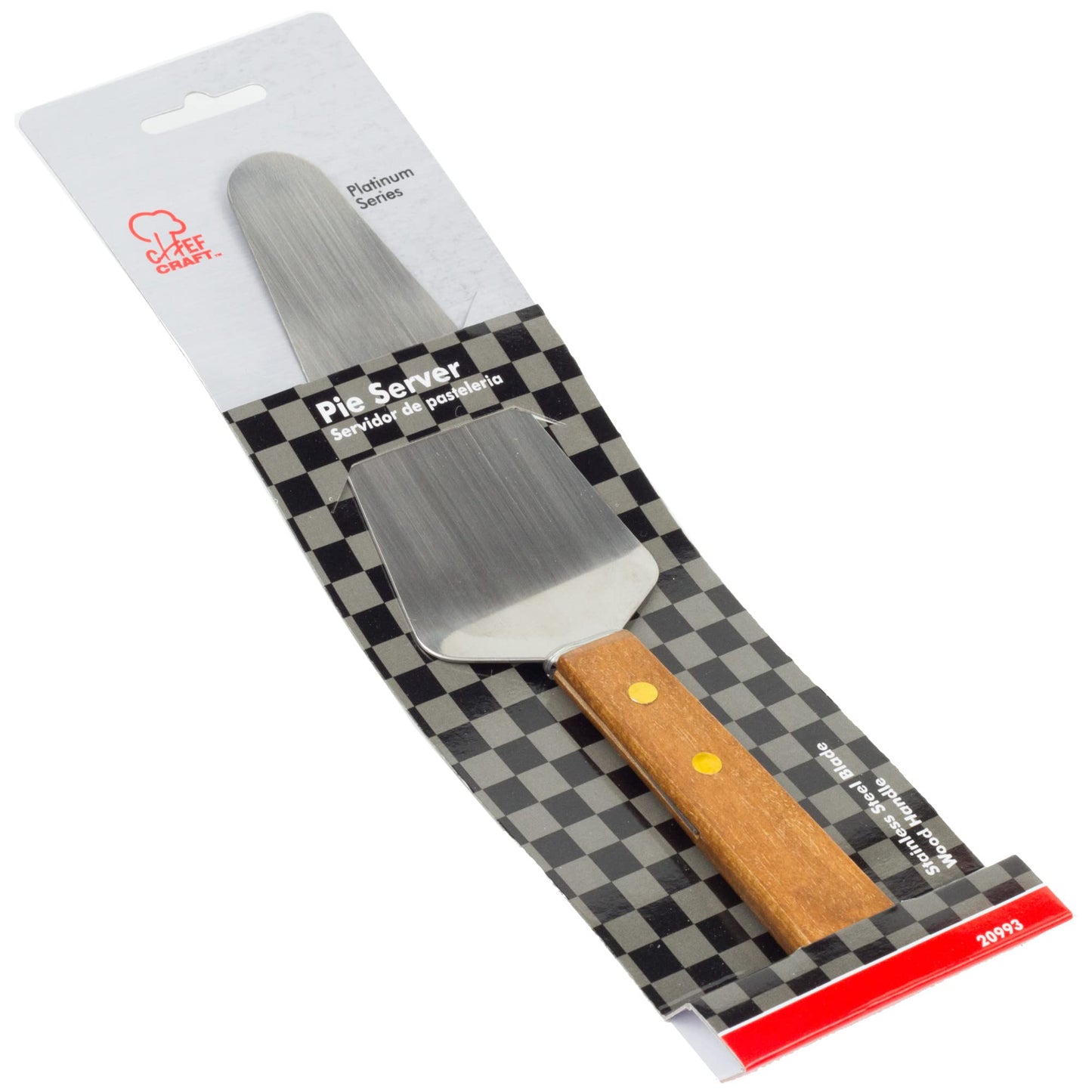 Chef Craft Select Stainless Steel Pie Server, 9.25 inches in length, Natural