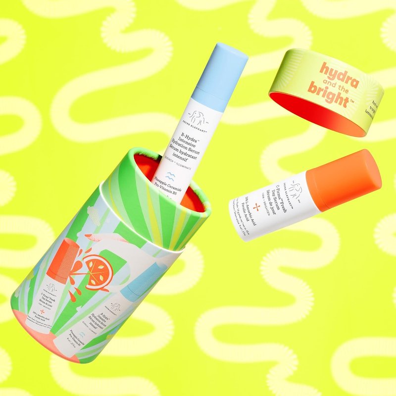 Drunk Elephant Hydra & The Bright Skincare Set - C-Firma & B-Hydra Serums | Clean, Cruelty-Free, Dermatologist-Tested