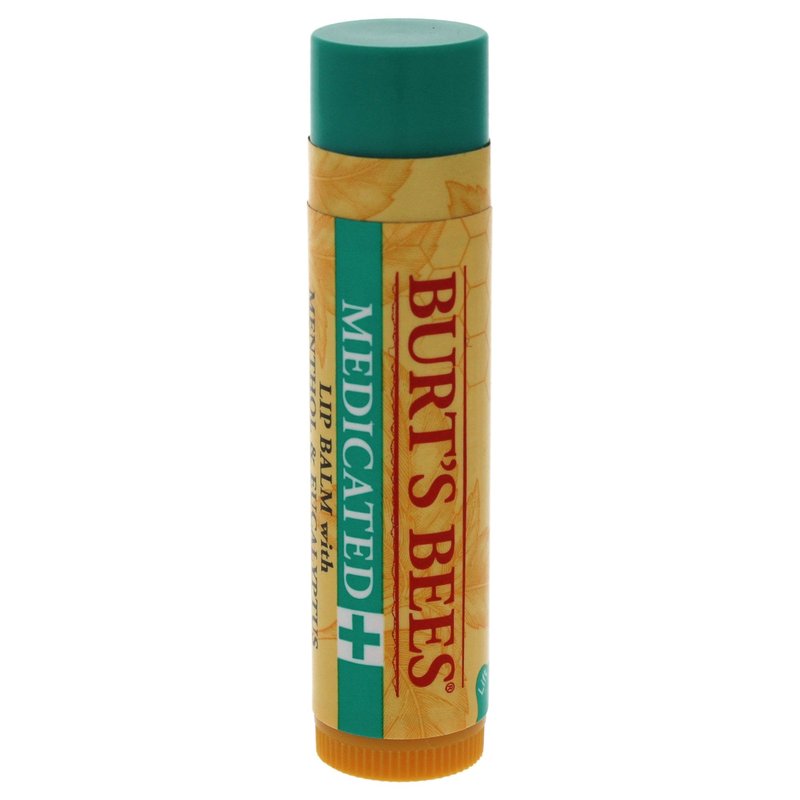 Medicated Moisturizing Lip Balm by Burts Bees for Unisex - 0.15 oz Lip Balm (Pack of 3)