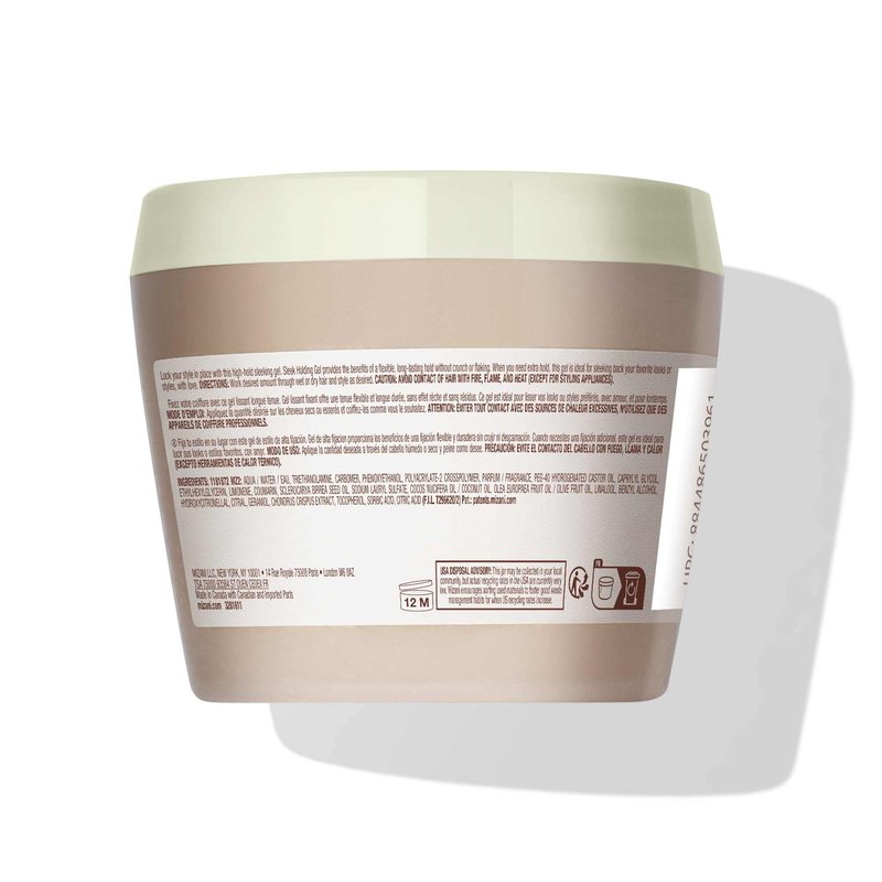 Mizani True Textures Sleek Holding Gel | Firm Hold Hair Gel | Flexible, Flake-Free | For All Hair Types