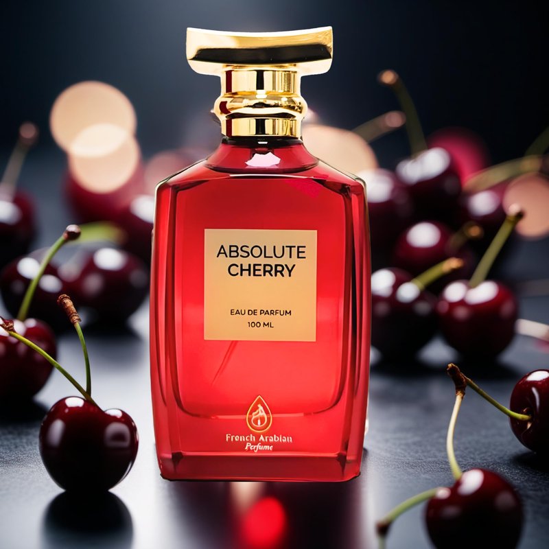 French Arabian Perfumes Absolute Cherry 100ml - Amber Floral Lost Cherries Fragrance - Aroma of Black Cherry Tonka Bean Sandalwood Vanilla Perfume Spray