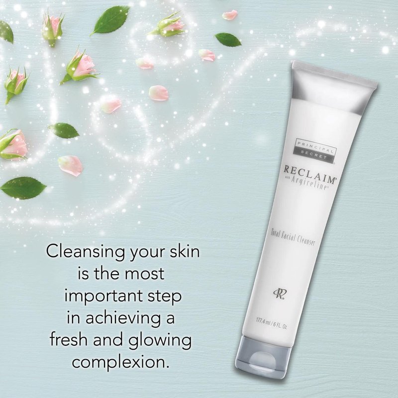 Principal Secret Reclaim Total Facial Cleanser with Argireline Molecular Complex | Anti Aging Face Wash for Women, Removes Makeup, Tones & Preps Skin – 6 oz