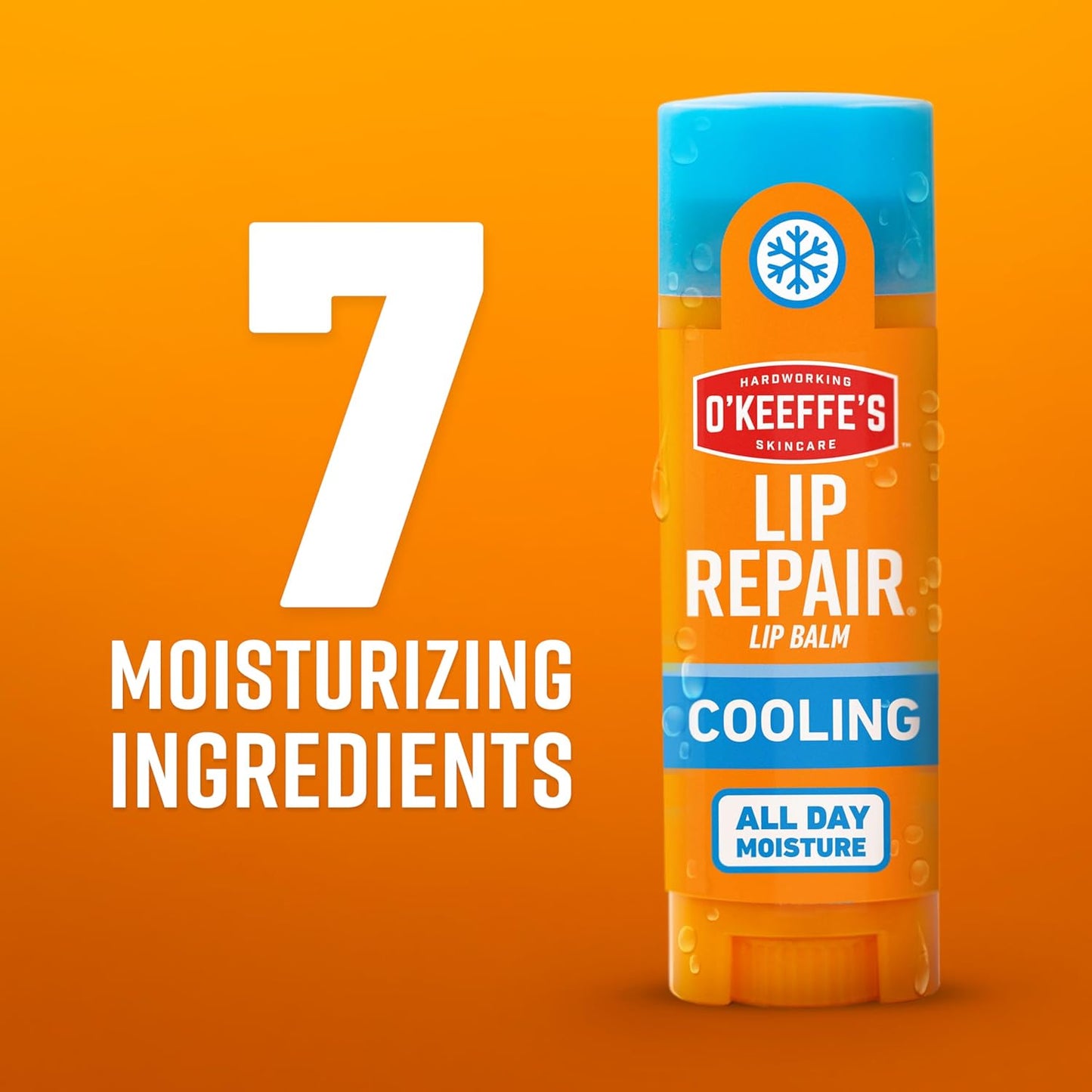 O'Keeffe's Lip Repair Lip Balm With Cooling Relief for Dry, Cracked Lips - Stick (2 Pack) - Moisturizer for Very Dry Lips