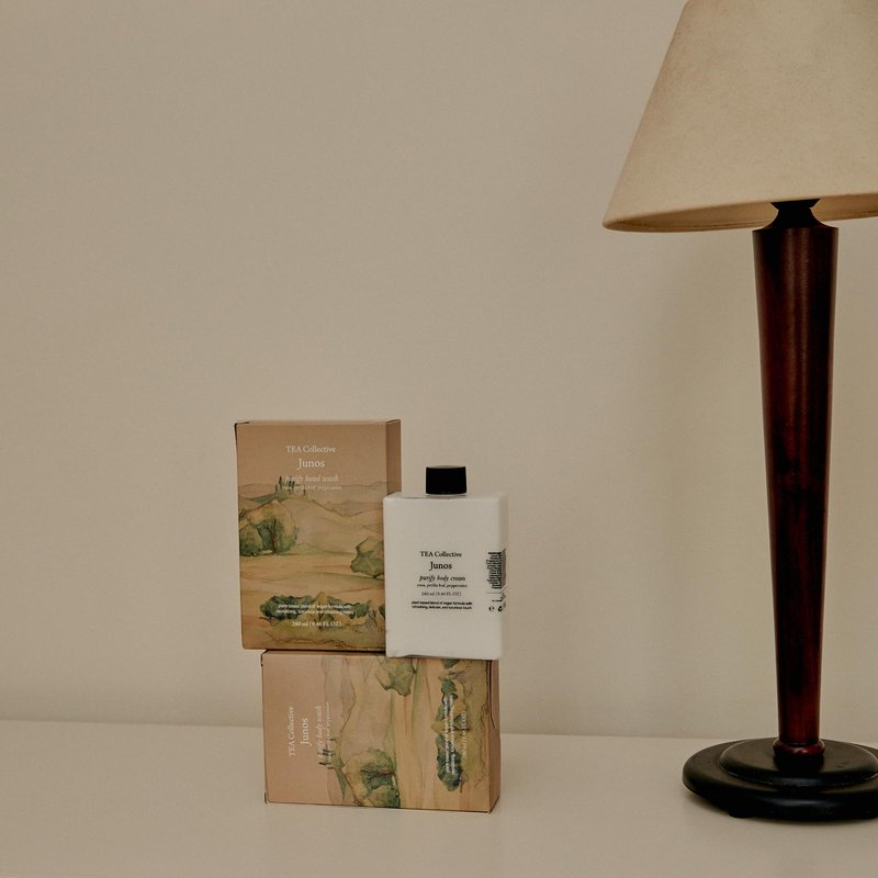 TEA Collective Junos Purify Body Cream | Yuzu, Perilla Leaf, Eucalyptus | 9.46 Fl Oz | Product of Korea