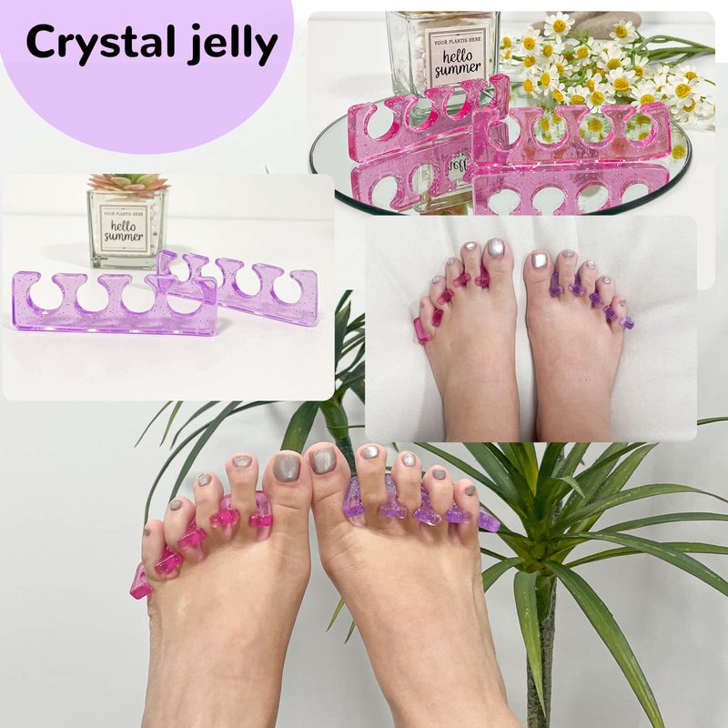 SUNFATT Toe Separators for Women,Toe Spacers for Women,Toe Separators Use for Separation of Toenails or Nails as Well as Polishing of Nail Polish.(Thin)