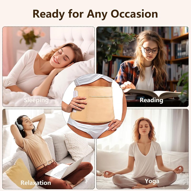 Castor Oil Pack Wrap Set - 9 Organic Packs & 10 Disposable Patches | Reusable, Waterproof, Adjustable