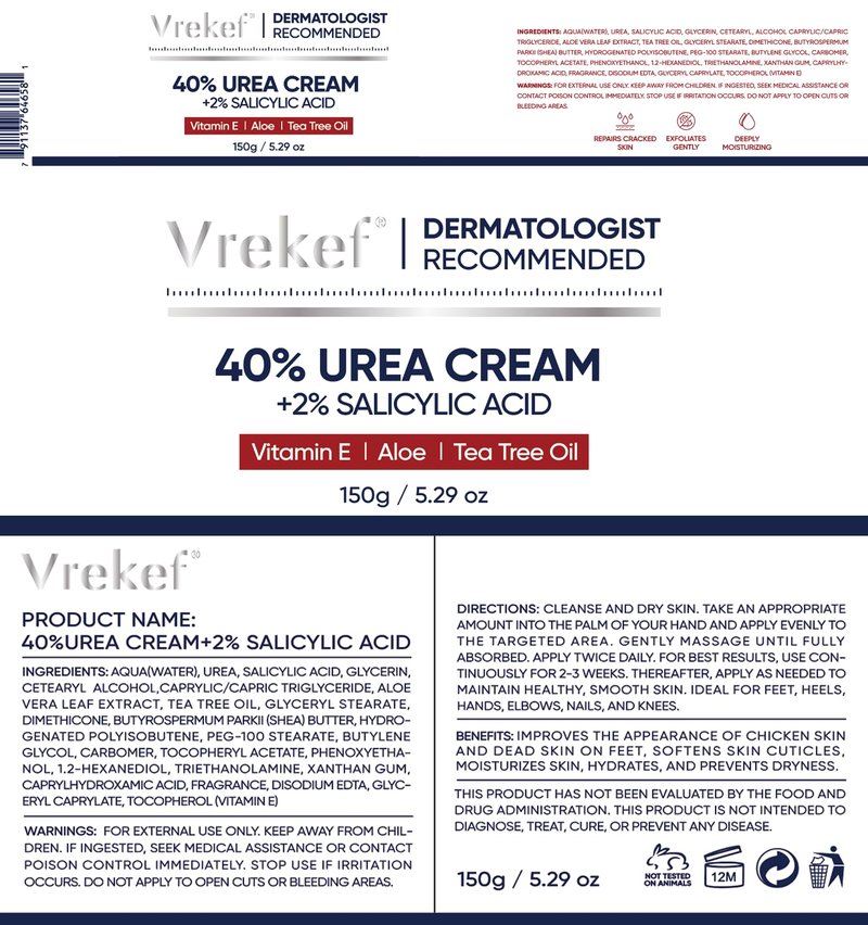 Urea Cream 40% - Maximum Strength Foot & Hand Cream with Salicylic Acid for Dry, Cracked Skin | 4 oz