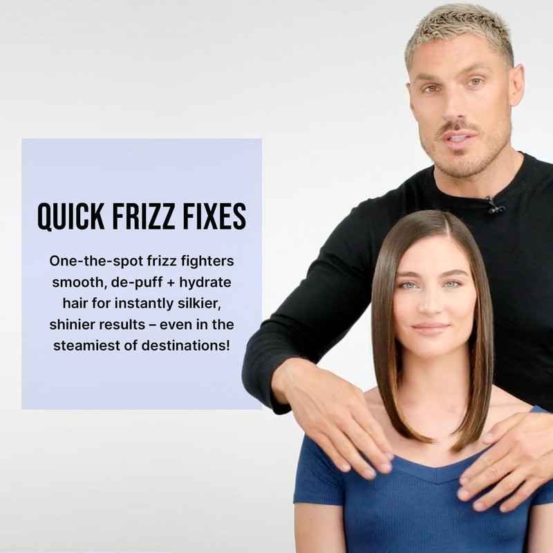COLOR WOW Quick Frizz Fixes! Travel Kit – Includes Shampoo, Conditioner, One Minute Transformation Styling Cream, Pop & Lock Frizz Control and Glossing Serum, The ultimate in frizz control.