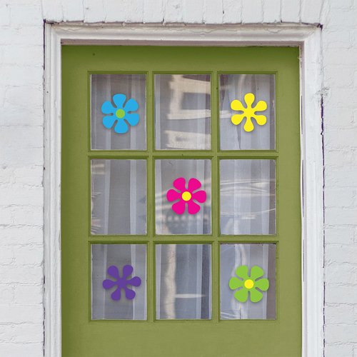 Beistle Mini Retro Flower Cutouts