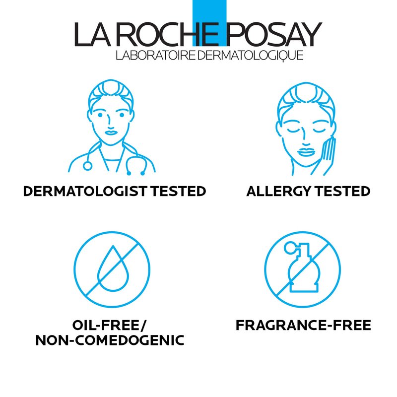 La Roche-Posay Toleraine Skin Care Set, Double Repair Face Moisturizer 100ml & Hydrating Gentle Cleanser 50ml, Oil Free Moisturizer & Face Wash