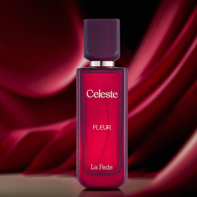 KHADLAJ PERFUMES Celeste Fleur 100ml EDP La Fede for Women - Blackcurrant Violet and Cedar- Over Red Juicy Accords with Warm Woody Vanilla Scent