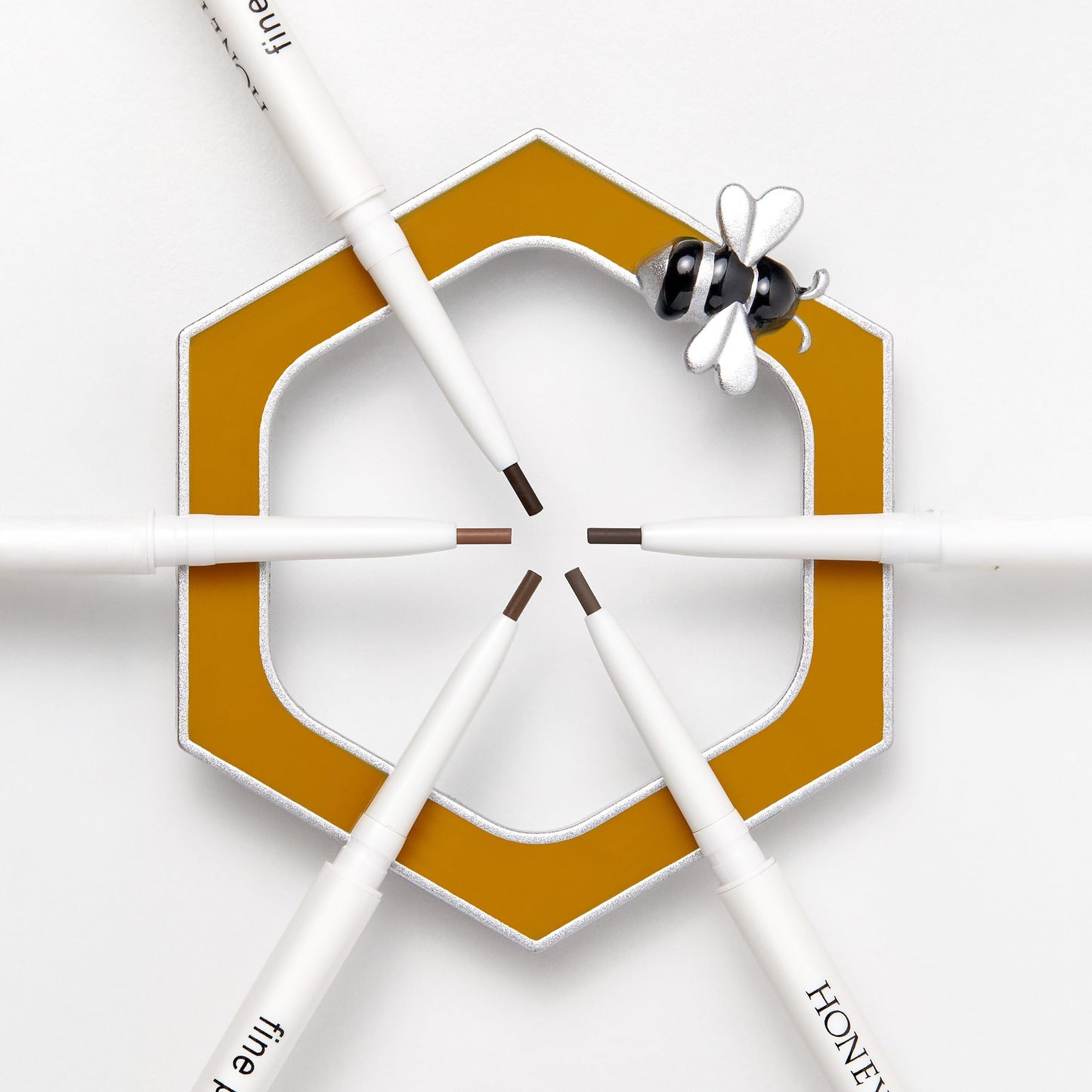 Honeybee Gardens Fine Point Maple Brow Pencil with Spoolie, Vegan