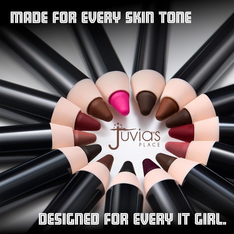 Juvia's Place Long Wear Lip Pencil - Love Me Back | Waterproof, Kiss-Proof Lip Liner for 13 Hours of Smooth Matte Finish