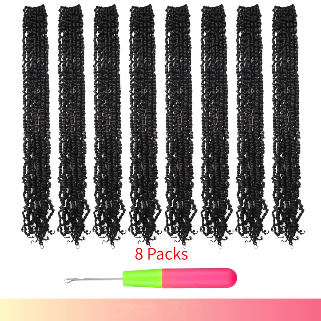 BOHOBABE Passion Twist Crochet Hair 24 Inch for Black Women, Pre-twisted,2#