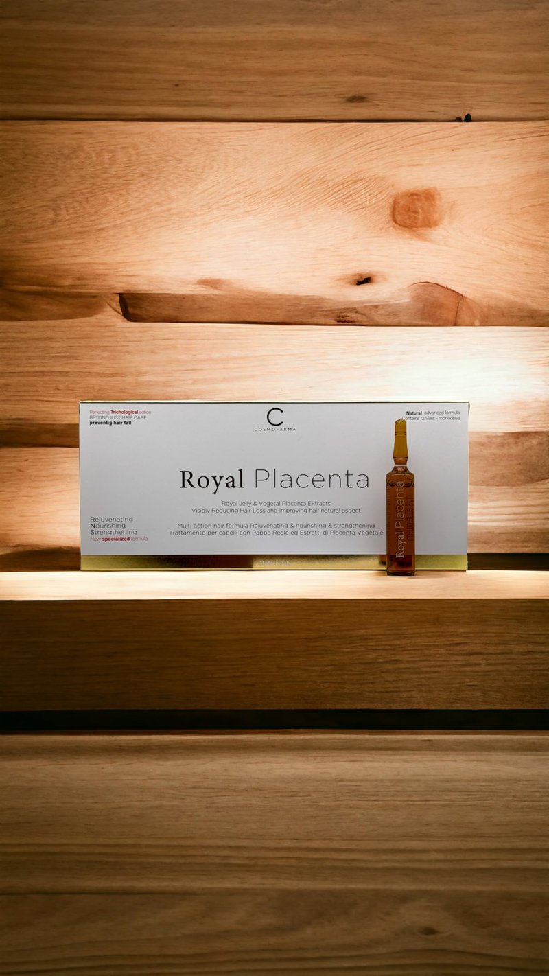 Cosmofarma Royal Placenta Hair Lotion, 10 ML, 12-Count