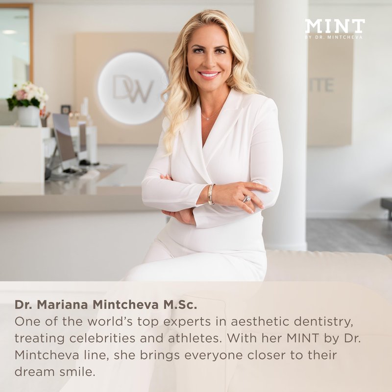 Mint Toothpaste Without Fluoride - Vegan and Without microplastic - Cleans Particularly Thoroughly and Protects reliably - Unique Ultrapolish Technology MPT1 - By Dr. Mintcheva | 2.78 oz
