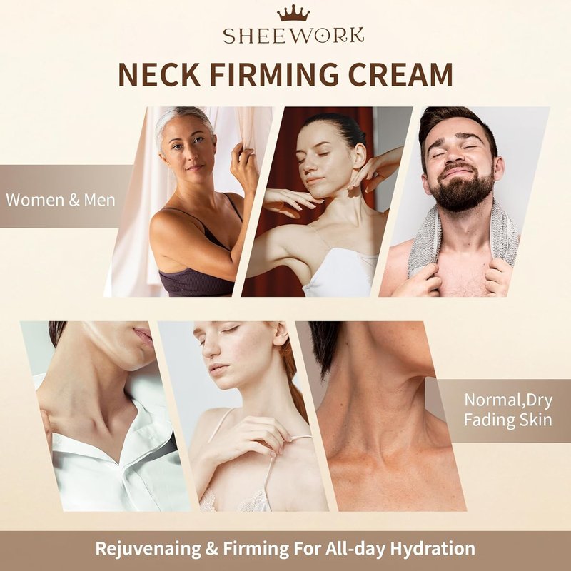 Neck Firming Cream - Tighten & Lift for Sagging Skin | Anti-Aging Formula for Youthful Neck