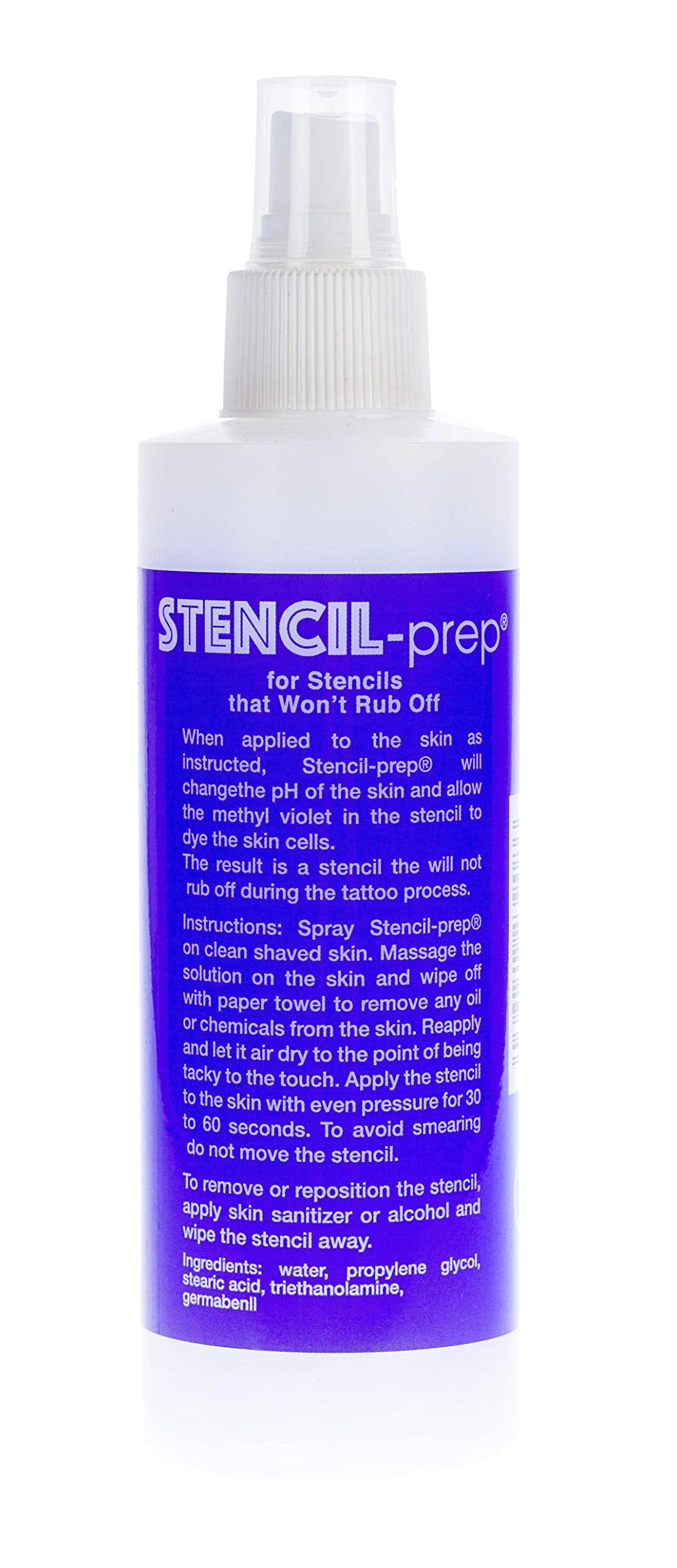 InkJet Stencil-Prep Spray - 8 Oz - Smudge-Proof Tattoo Stencil Transfer Formula (3 Bottles)