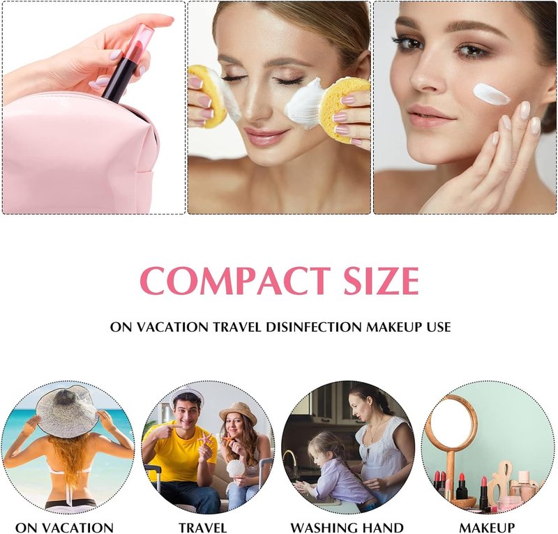 Foam Pump Dispenser 1oz | 50 Pack Refillable Travel Size Bottles for Lash Shampoo & Cosmetics