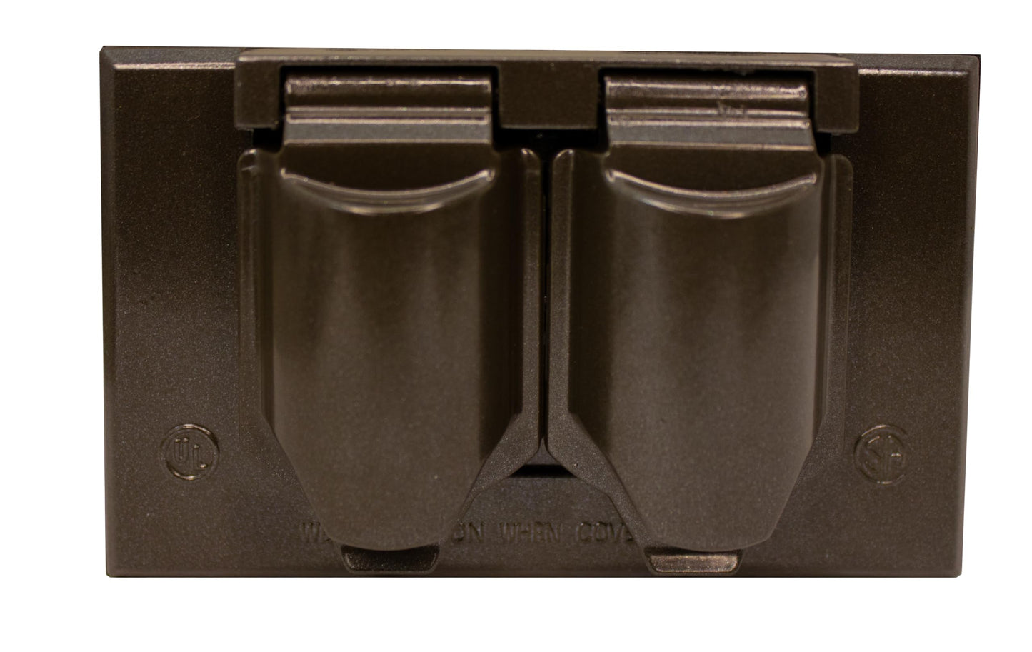 Sigma Electric, Bronze Sigma Engineered Solutions, 14245BR 1-Gang Horizontal Duplex Weatherproof Cover, No Size