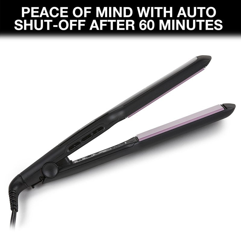 Remington 1 3/4" Flat Iron, Hair Straightener with Anti-Static Technology, 30-Second Heat Up & 60 Minute Auto Shut-off, 30% Longer Ceramic Floating Plates, Titanium + Ceramic Coating
