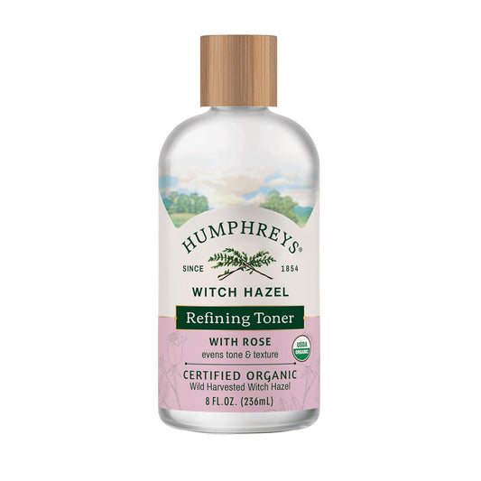 Humphreys Witch Hazel Nourishing Toner | Wild Harvested Witch Hazel & Aloe | Alcohol-Free | Natural | Hydrating | Soothing | 8 Fl Oz
