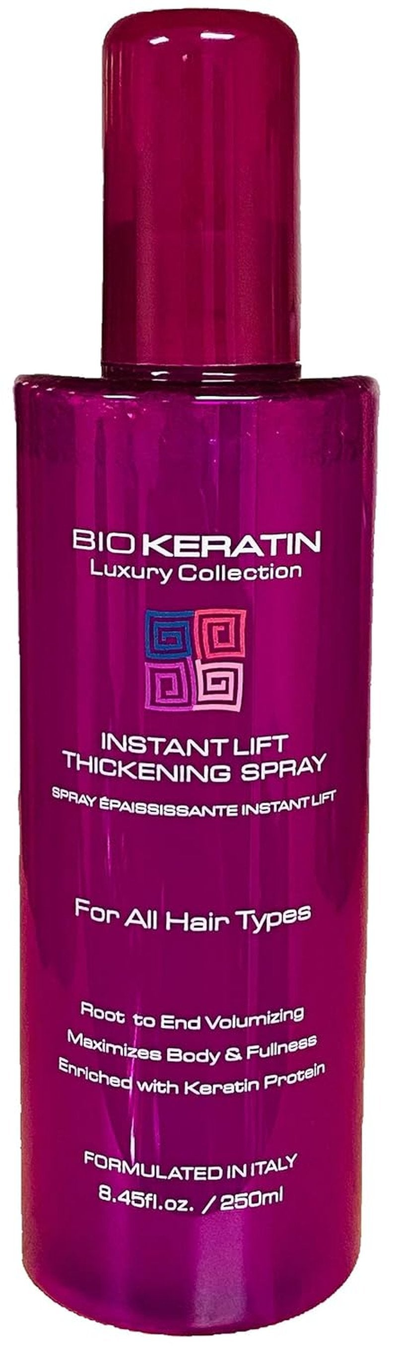 Bio Keratin Thickening Spray - Instant Lift for Volume & Shine | 8.45 fl. oz. (250 ml)
