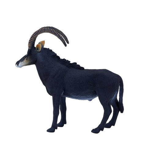 MOJO Giant Sable Antelope Realistic International Wildlife Hand Painted Toy Figurine