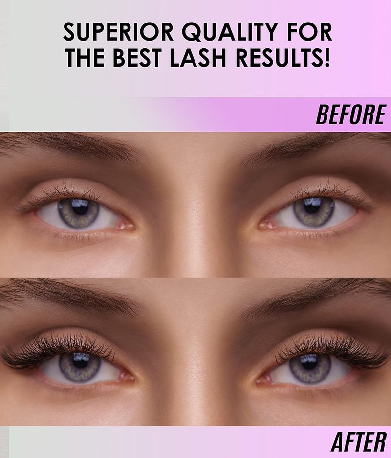 STACY LASH Sensitive Eyelash Extension Glue 0.17fl.oz/5ml / 5-6 Sec Drying time/Retention – 4-5 Weeks/Black Adhesive/Lash Tech Supplies