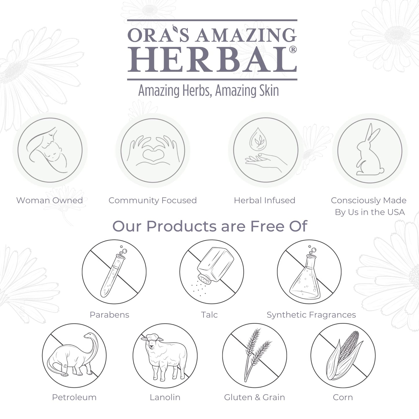 Ora's Amazing Herbal Ultra Healing Body Butter, Intensive Unscented Moisturizer For Dry Skin, Fragrance Free Skin Cream, 8 oz Large