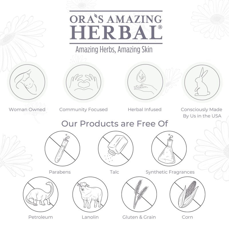 Ora's Amazing Herbal Ultra Healing Body Butter, Intensive Unscented Moisturizer For Dry Skin, Fragrance Free Skin Cream, 8 oz Large