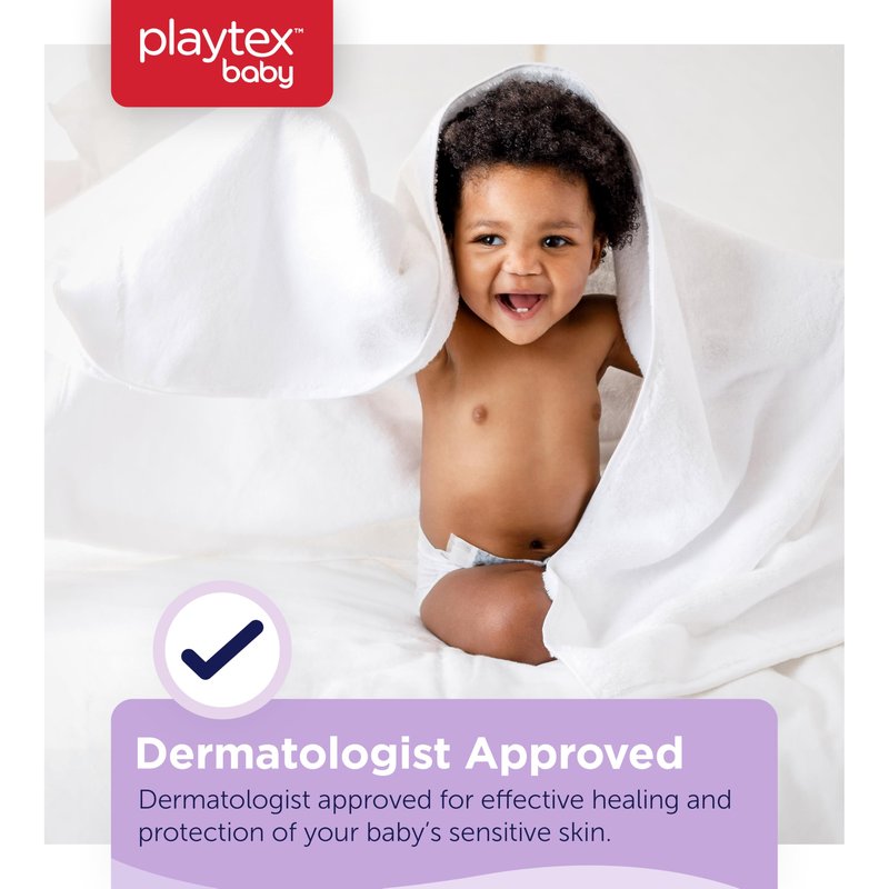 Playtex Baby Diaper Rash Cream, 5.6 oz. Pump Bottle, Dermatologist Tested 40% Zinc Oxide Diaper Cream, Fragrance Free, Hypoallergenic, Free of Dye, Parabens and Phthalates