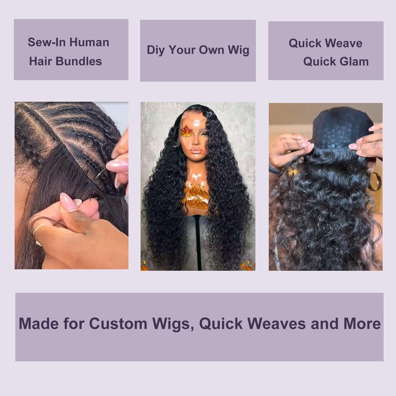 12 Inch Deep Wave Lace Frontal Closure 13x4 Ear to Ear Frontal HD Lace Brazilian Curly Virgin 100% Human Hair For Women Pre Plucked with Baby Hair 150% Density Free Part
