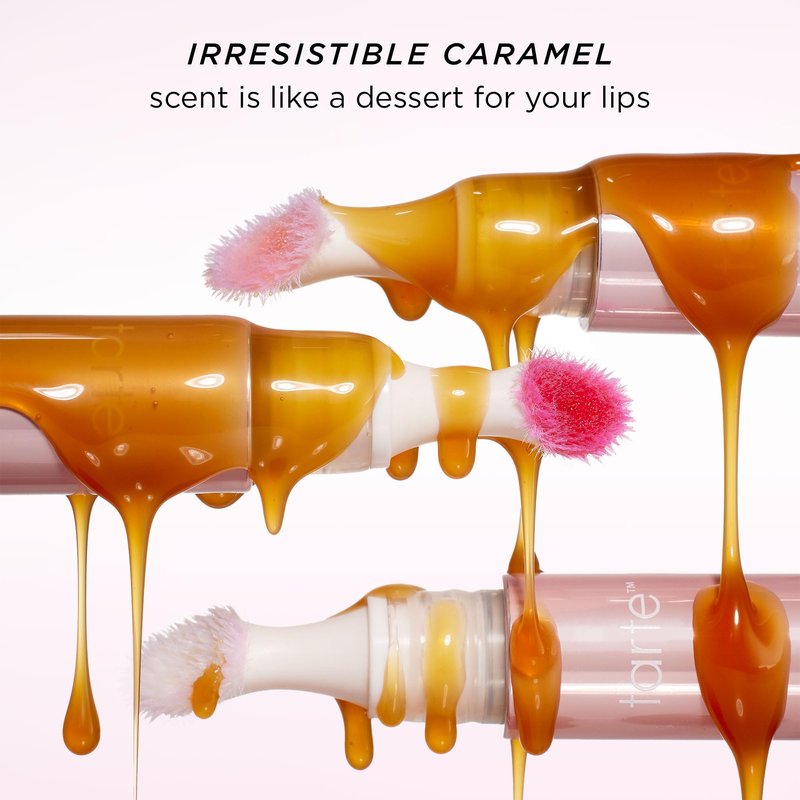 tarte maracuja juicy melt mask – Lip Mask, Balm & Lipgloss with Shea Butter, Hydrating Overnight Treat for Soft Nourished Lips, Vegan & Cruelty-Free, full size, drizzle (pink)