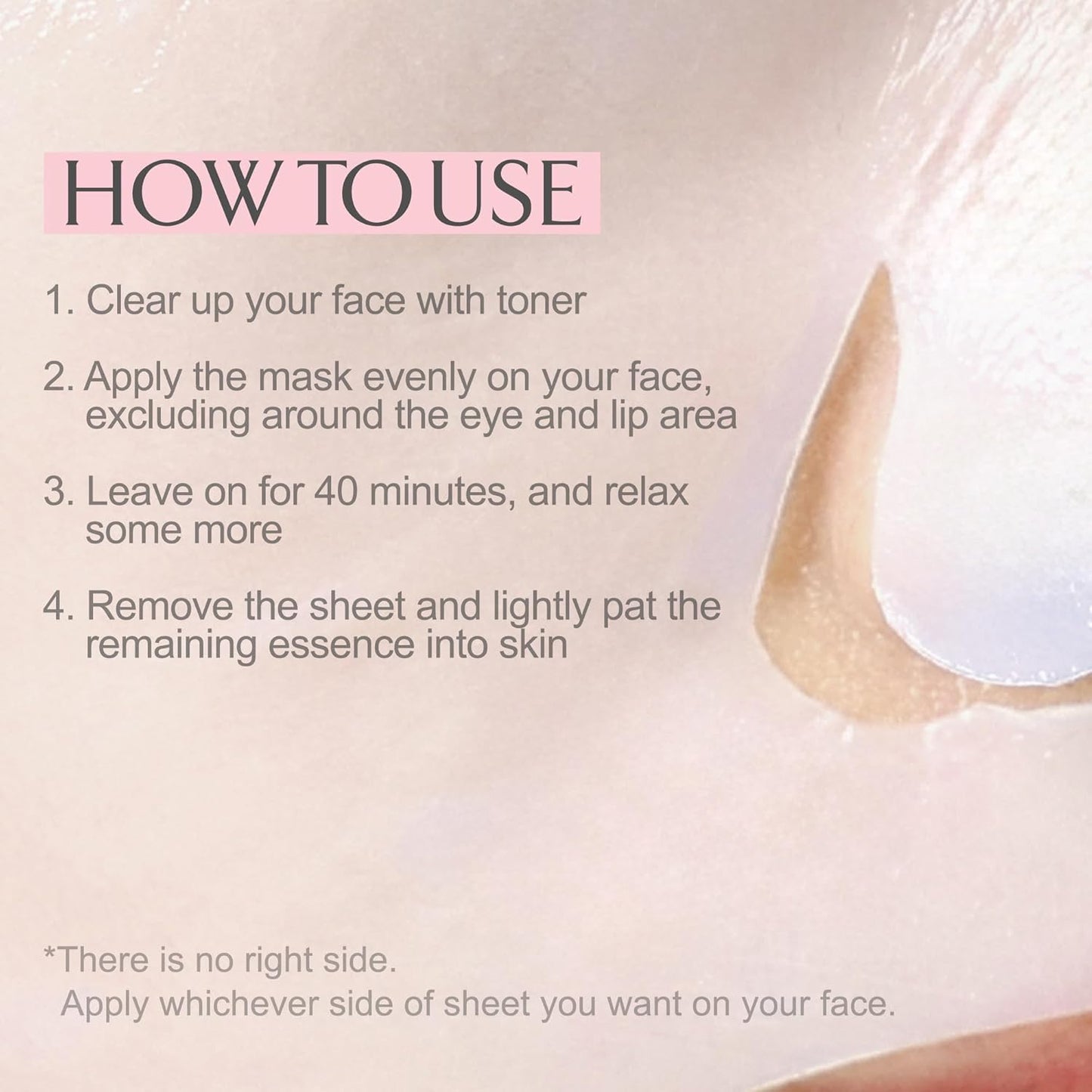 LA MUSE Biocellulose Face Mask - Deep Hydrating & Firming Skin Repair | 5 Pack | Cooling & Soothing Care