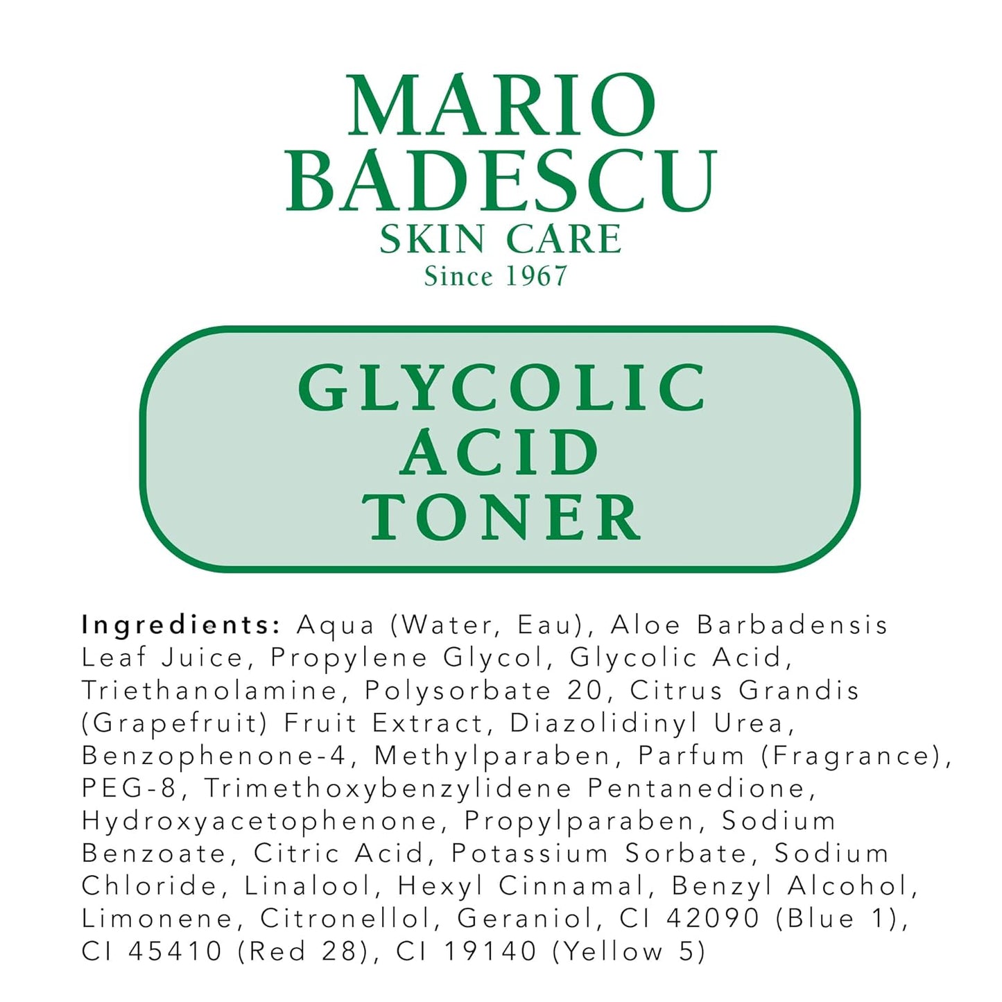 Glycolic Acid Toner - Alcohol-Free Facial Toner for Aging Skin | Exfoliating with Antioxidant Grapefruit Extract