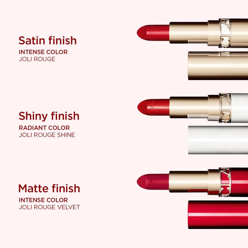 Clarins Joli Rouge Lipstick | Long Lasting, Satin Finish | Hydrating, Nourishing and Lightweight | All Skin Types | 0.1 Ounces