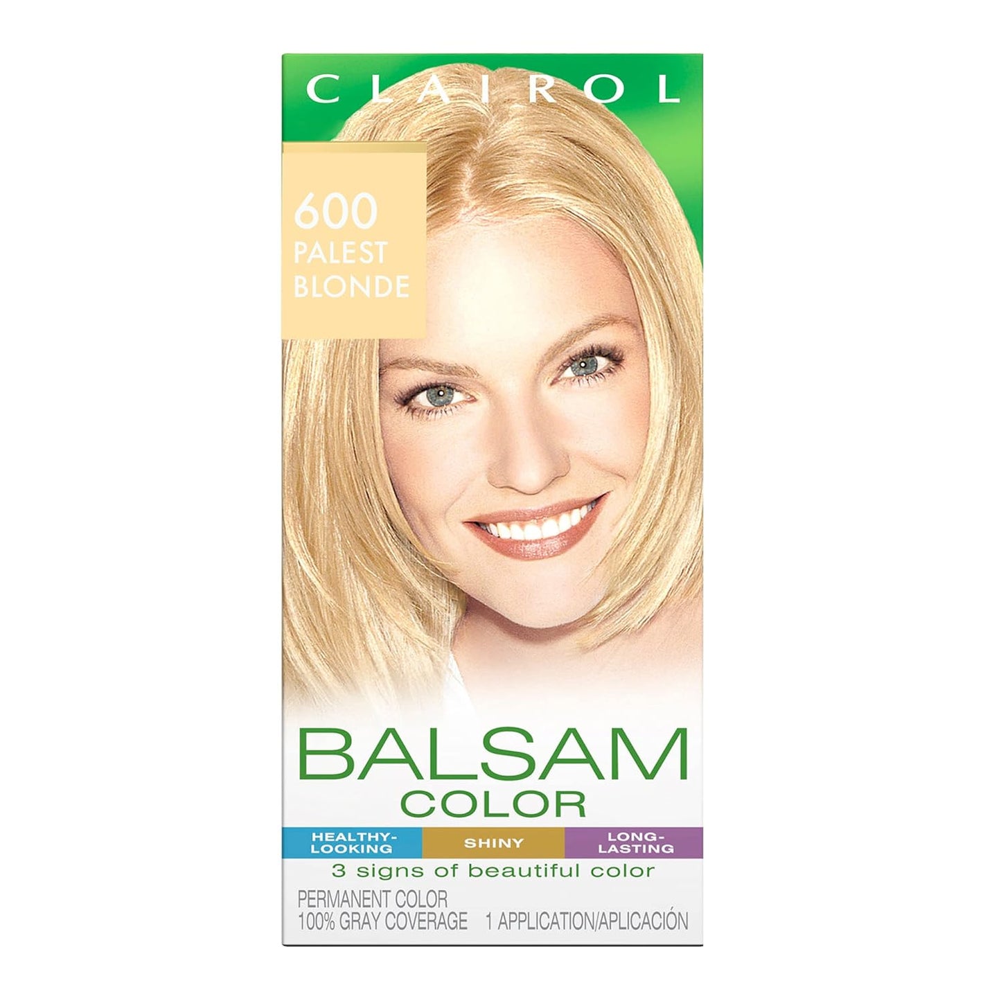 Clairol Balsam Permanent Hair Dye, 618 Black Hair Color, Pack of 1