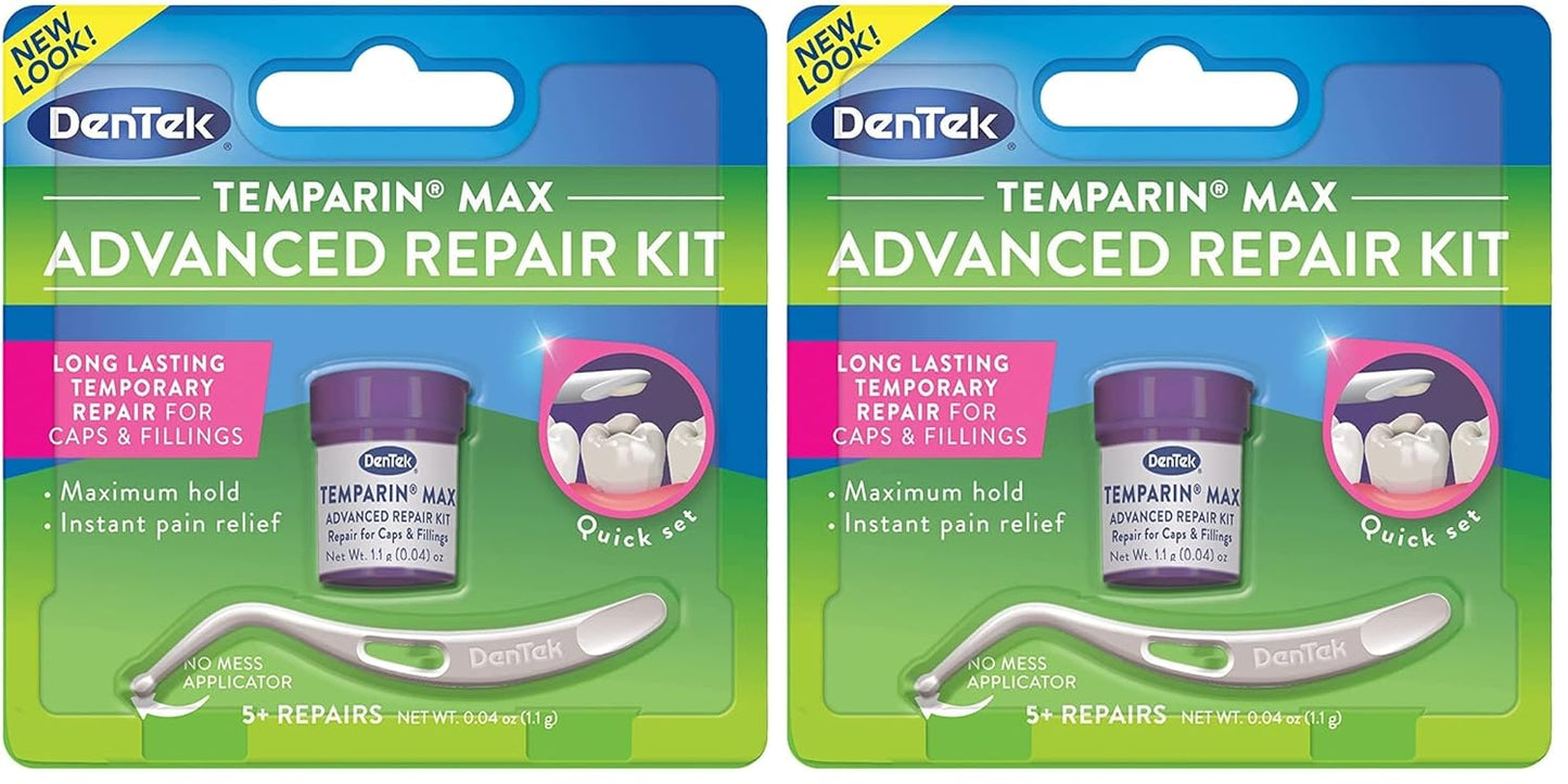 DenTek Temparin Max Advanced Dental Repair Kit, 13+ Repairs