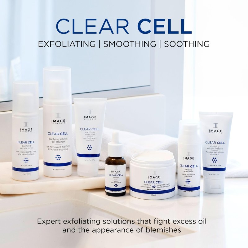 IMAGE Skincare, CLEAR CELL Clarifying Acne Lotion Treatment, with Benzoyl Peroxide, Treats and Prevents Acne Blemishes, 1.7 oz