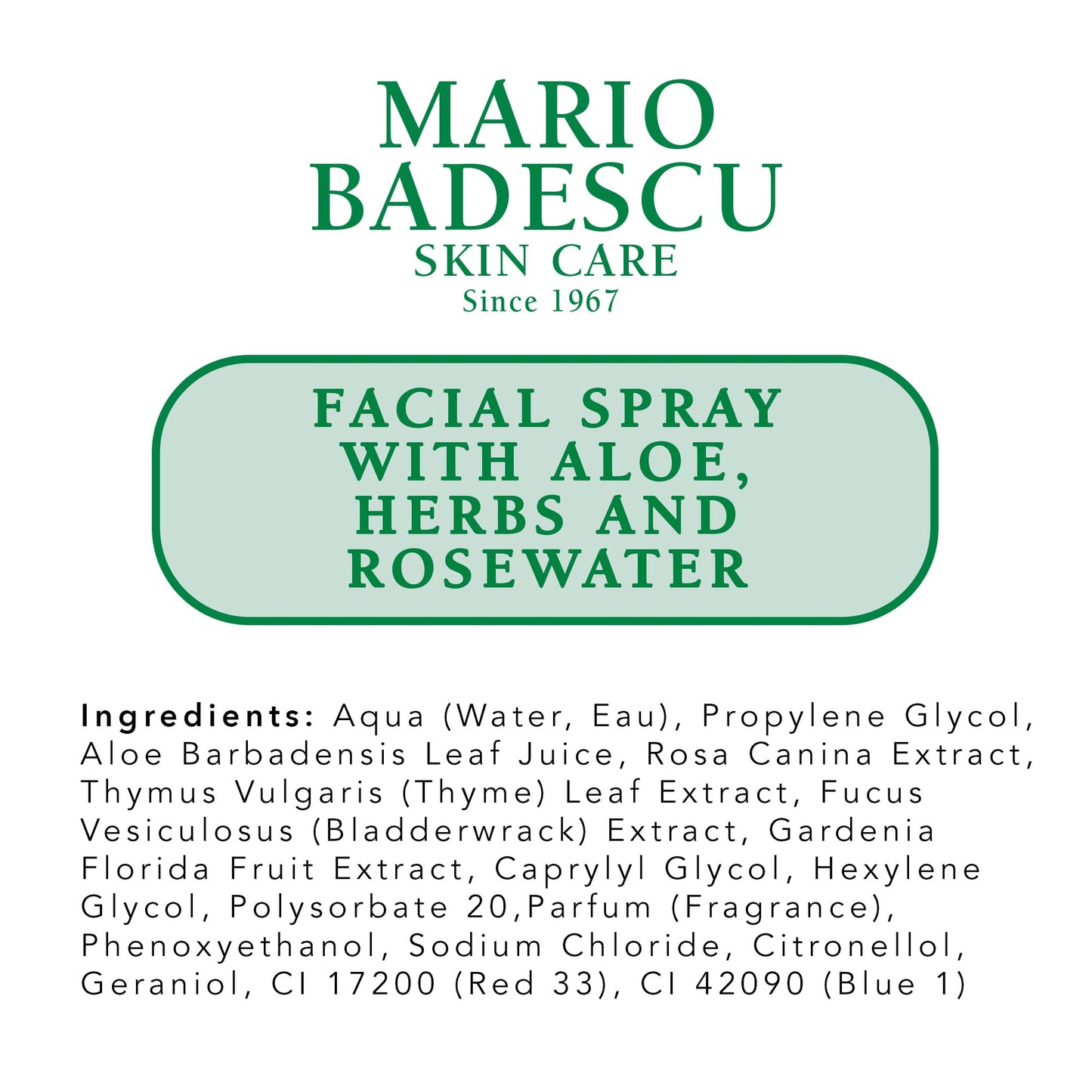 Mario Badescu Facial Spray with Aloe, Herbs and Rose Water for All Skin Types, Face Mist that Hydrates, Rejuvenates & Clarifies, 4 FL OZ(Pack of 2)