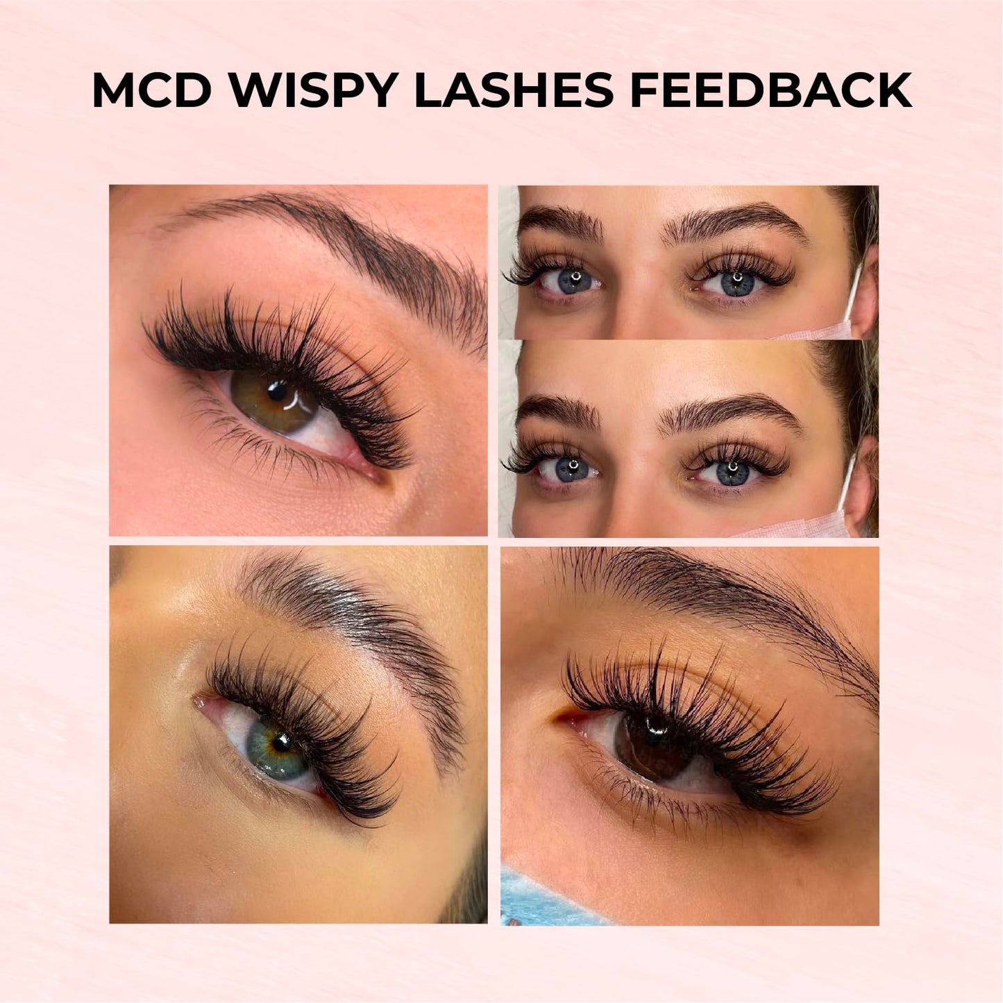 MDC LASHES 1000fans Promade Wispy Lash Extension Volume Lashes 0.05-0.07 Thickness, C/D/CC Curl, 8-18mm Loose Fans False Eyelashes 5D 7D 9D for Fluffy Eyelash Cluster (7D-0.07-C 14mm)